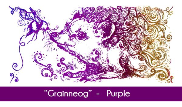 Grainneog Hedgehog and Bee the Purple color option