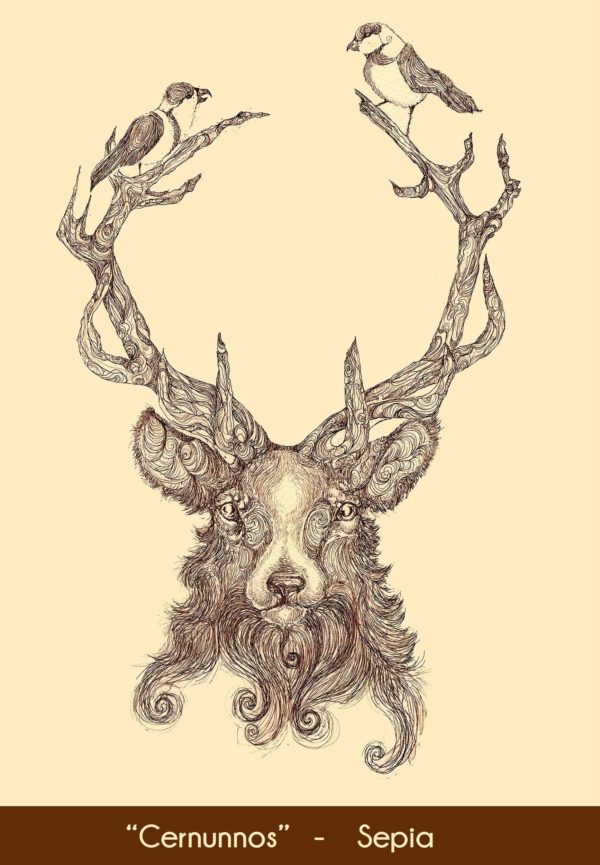 Cernunnos Stag in the Sepia option